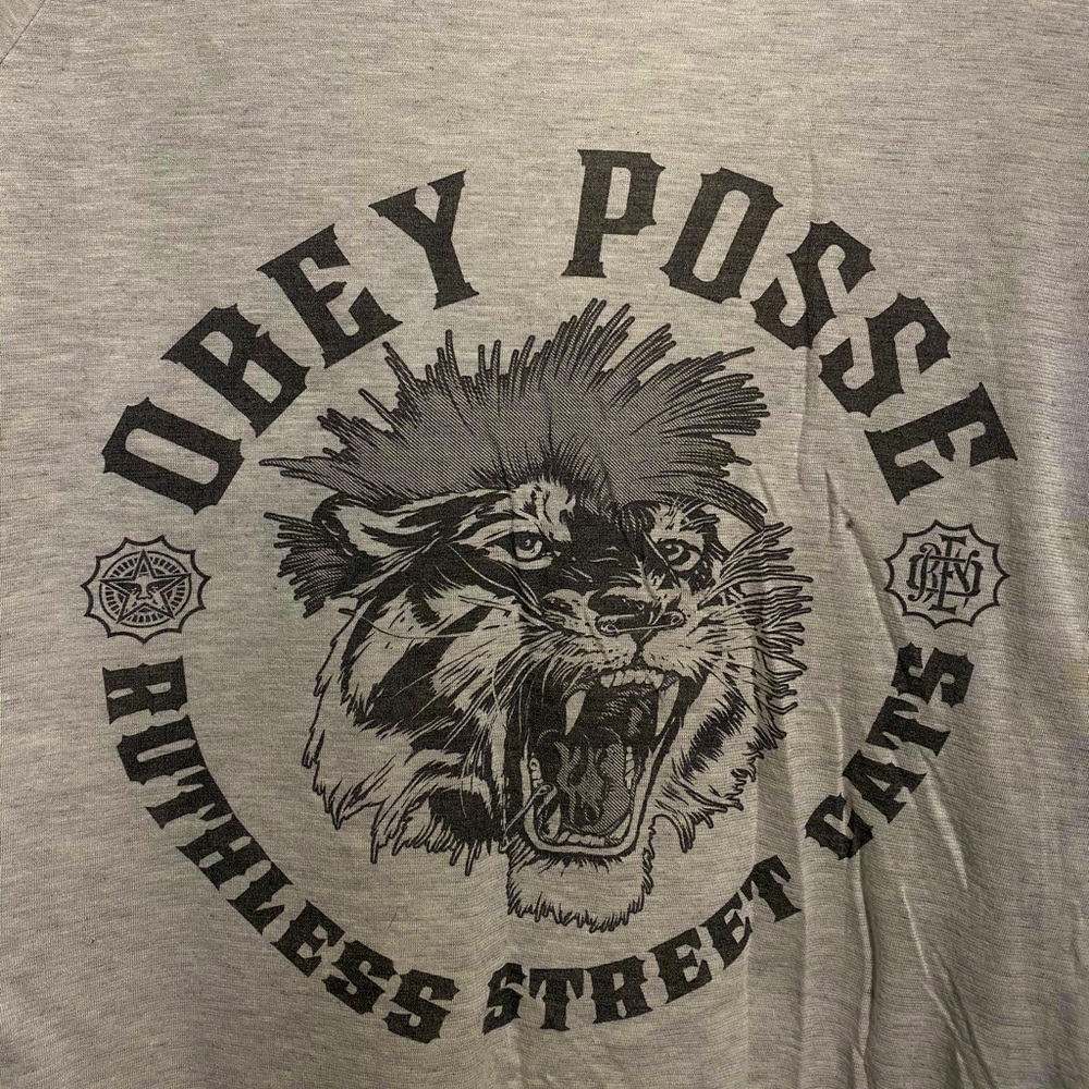 OBEY POSSE size LARGE long sleeve